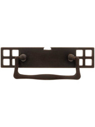 Mackintosh Bail Pull With Pierced Back plate In Oil Rubbed Bronze